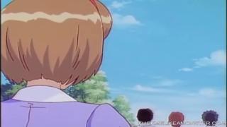 Quivering anime teen gobbles raw cock🍆, her screams muffled by gagged fists'