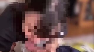 家族がいる中、実家で声抑えてSEX♡ /japanese/hentai/素人/個人撮影/カップル/巨根/