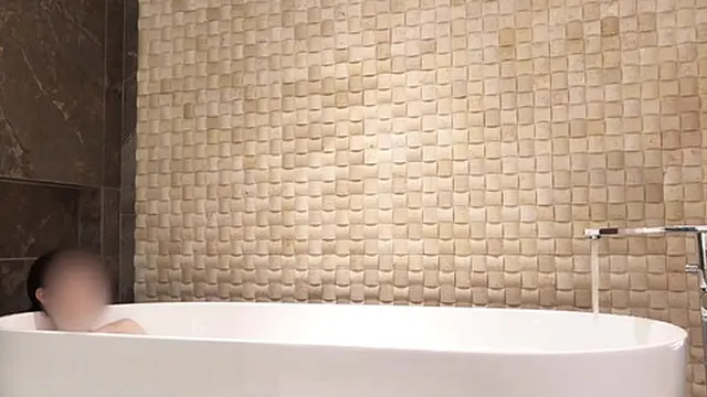 Bath time at luxury hotel