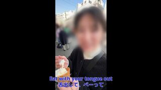【女友達とセックスしたい僕】食べ歩き中にエロいお願いたくさんしてみた結果→中出し