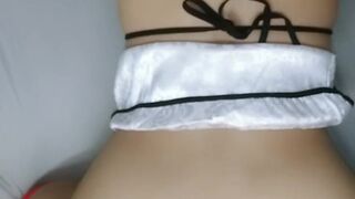 Mi hermastra me monta la verga con una Mini falda en POV!!