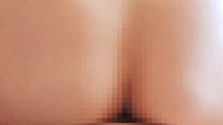 【個人撮影】夫婦のモーニングセックス　背面バックで精子を搾り取る変態嫁