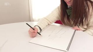 【無】生チンポデッサンでムラムラしちゃいました パート1