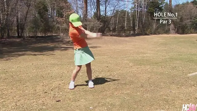 Japanese Golfer Nana Kunimi Takes It In