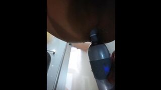 グリセリン浣腸後デンマ挿入 大量排出 アナル痙攣
