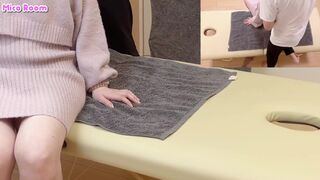【1】オイルマッサージして触りまくってたら興奮して抑えられなくなってそのまま巨乳の客とSEX - 日本人/素人カップル/個人撮影