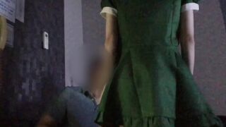 カラオケより、コスプレした教え子のメイド姿に我慢できずに挿入！ 〜最初は恥ずかしがっていた教え子も自らフェラをしてきて我慢できず射精〜