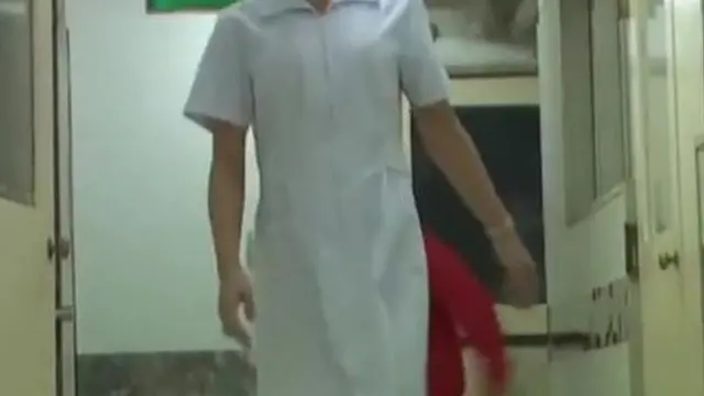 Slender legs girl in Japanese shark scene